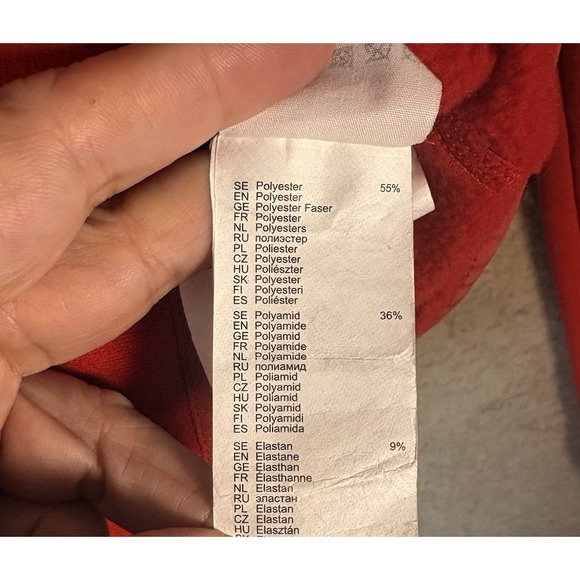 Fjallraven‎ Abisko Fleece Hoodie Womens Sz XS Red Full Zip Pockets Stretch - Picture 8 of 10